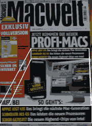 [Cover of Macwelt issue 09.06]
