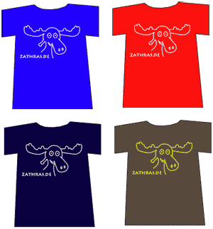 [Pictures of four Moose T-Shirts I'll be wearing at WWDC]